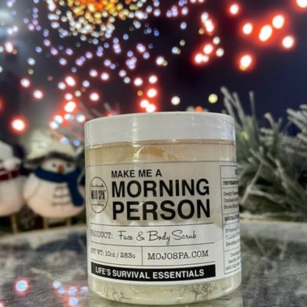 New Mojo Spa Make Me a Morning Person Face & Body Scrub - 10 oz